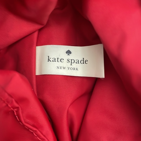 KATE SPADE LARGE RARE RED & BLACK POLKA DOT PURSE - Picture 6 of 14
